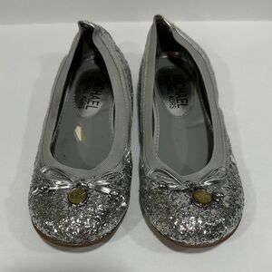 Michael Kors Kids Sparkly Silver Dress Shoes